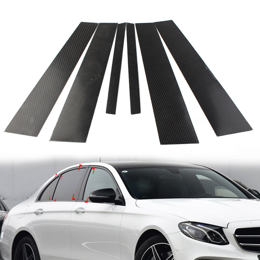 for Mercedes-Benz E200L E260L E320L 2017-2019 Set Pillar Posts Door Window Trim