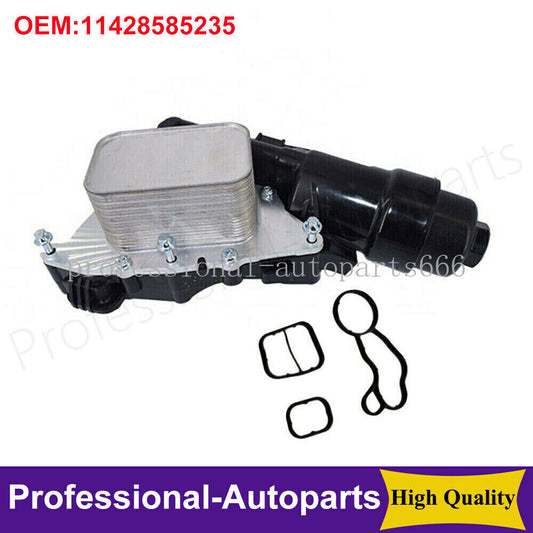 11428585235 Oil cooler filter housing with gasket suitable for BMW X1, X2, and for Mini Cooper .