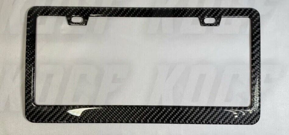 Car license plate frame cover cap rear boot 100% carbon fiber suitable for modern vehicles.