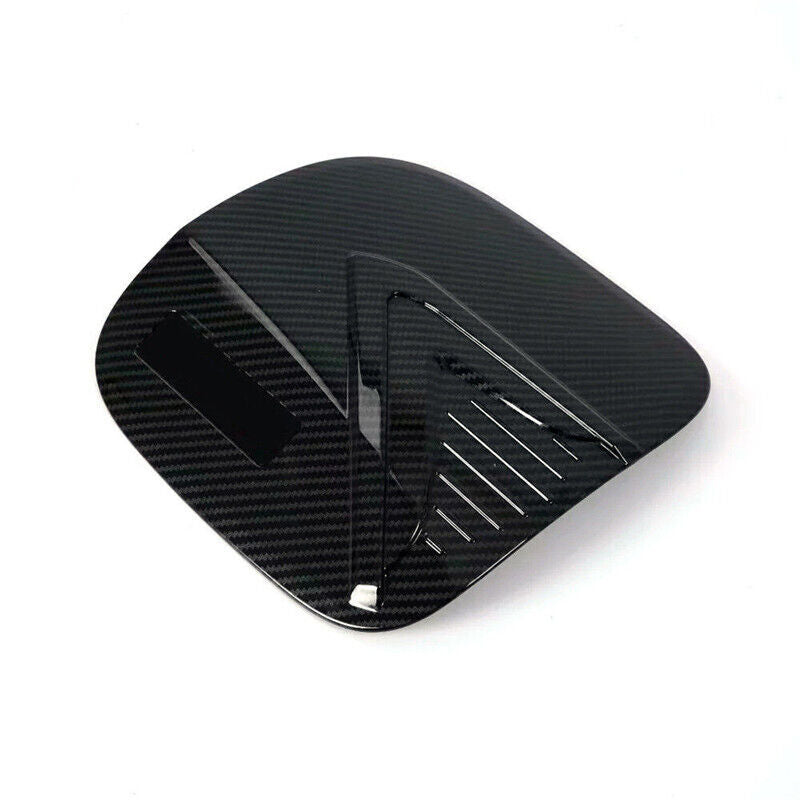 for Mitsubishi Eclipse Cross 2018-2022 Carbon Fiber Fuel Gas Tank Cap Cover Trim