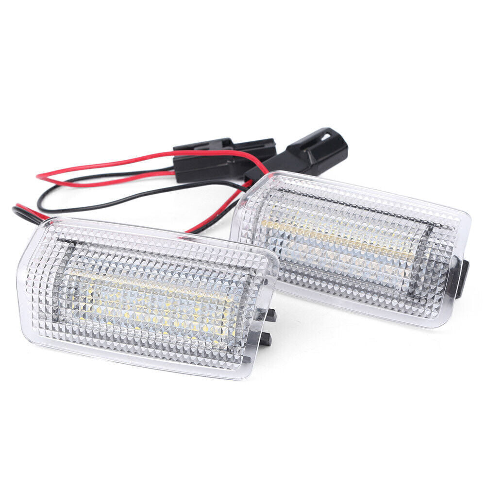 2pcs LED Welcome Door Light Error Emergency Side White+Red Fit for Toyota for Camry