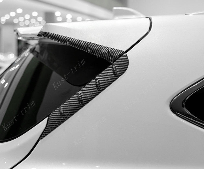 Carbon Fiber Rear Window Side Spoiler Strip Trim for Toyota Highlander 2020-2023