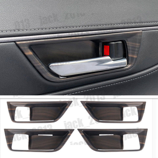 Peach wood grain Interior Door Handle Bowl Cover Trim for Toyota for Avalon 2019-22