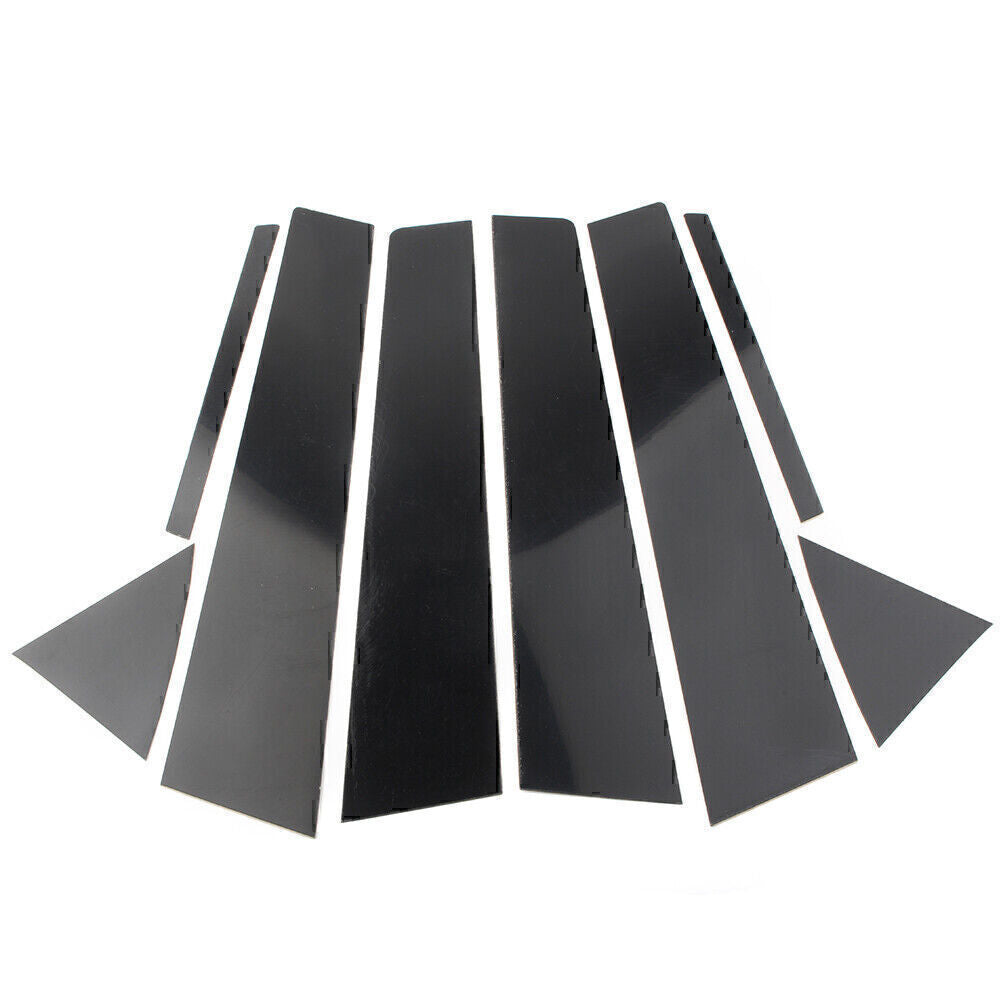 8pcs Pillar Posts Door Trim Black Cover for Hyundai for Elantra Sedan 2017 2018