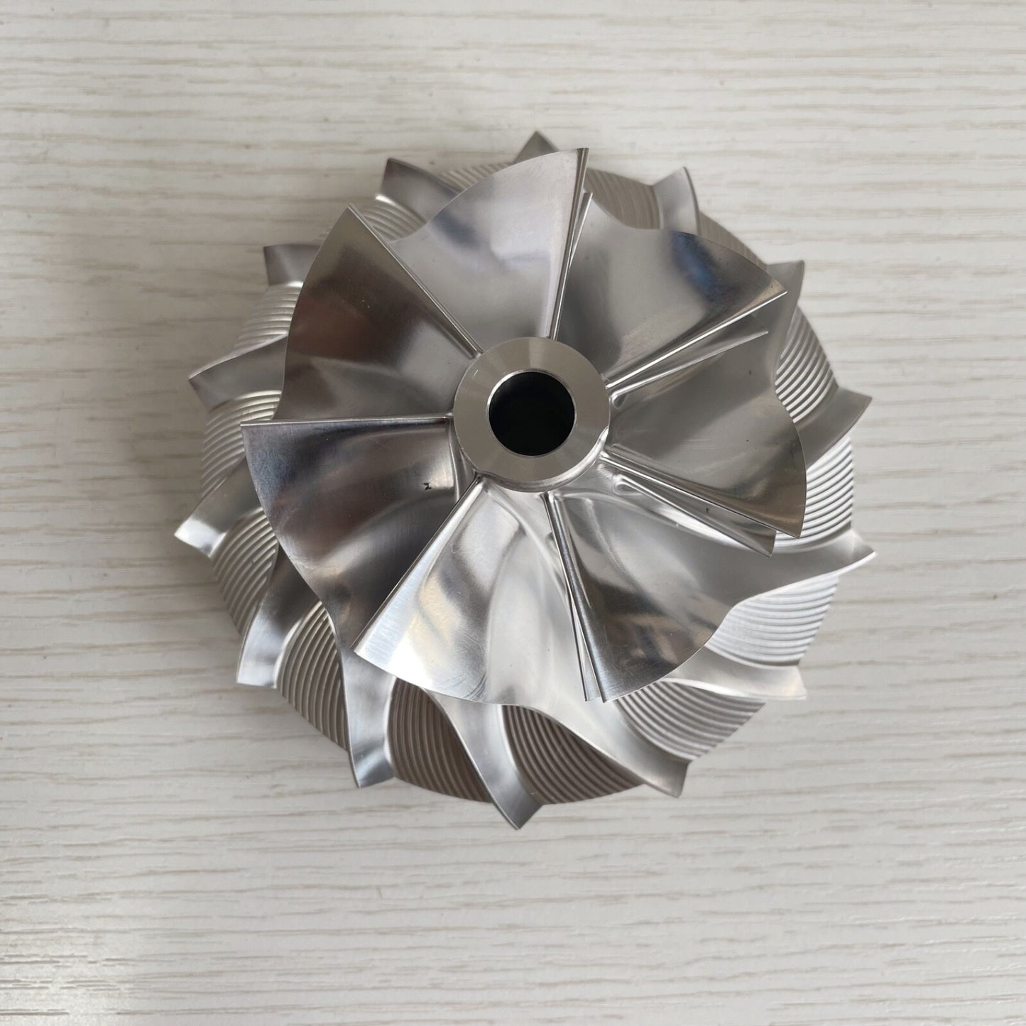 HX60 3531538 76.00/109.00 mm 7+7 Blade Performance Turbine Blank Compressor Wheel
