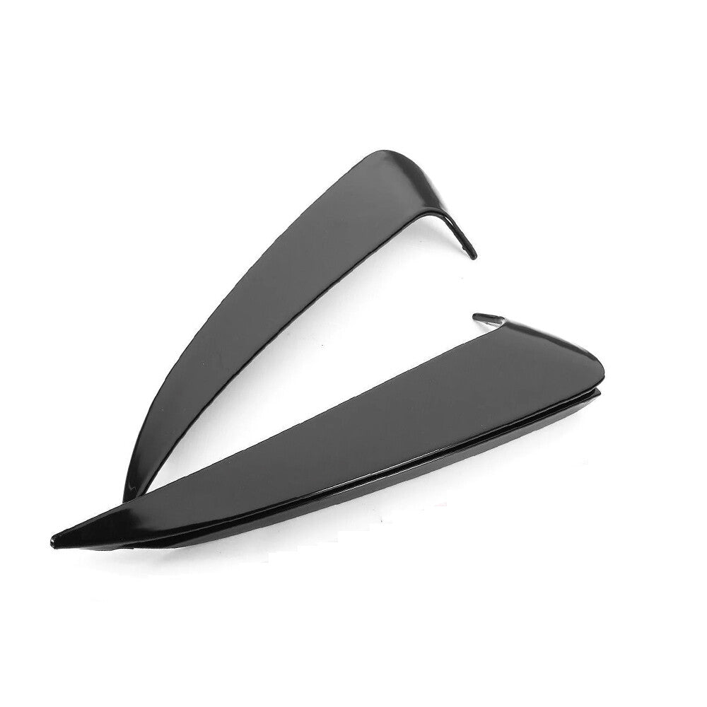 Gloss Black Rear Bumper Spoiler Canard Air Vent Cover Trim for Benz W205 C-Class