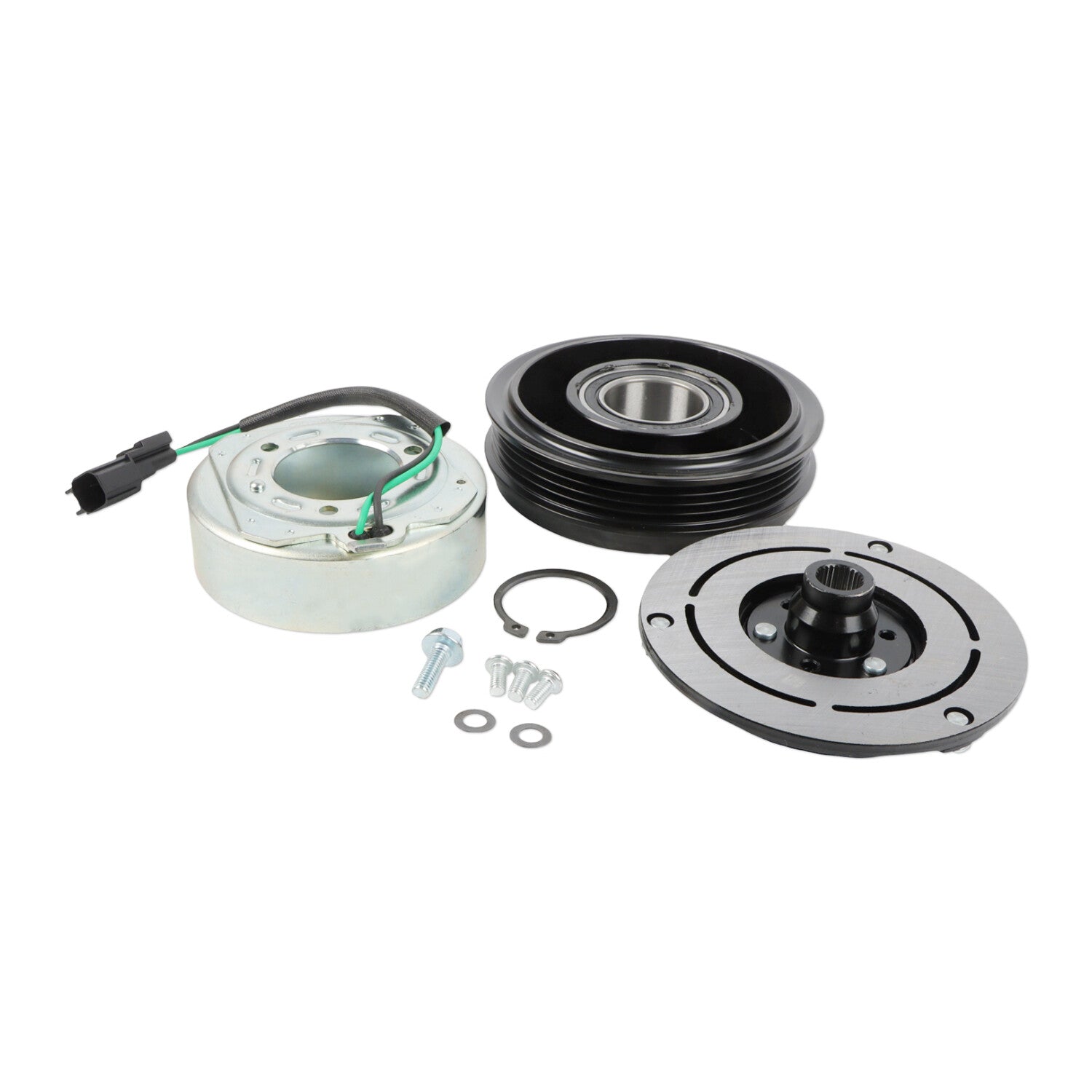 A/C Compressor Clutch Kit for 2011 - 2017 for Ford F-150 3.5L 3.7L PULLEY COIL HUB