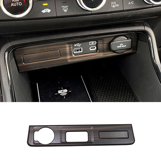 for Honda CR-V 2023-2024 Wood Grain Inner Console Cigarette Lighter Panel trim