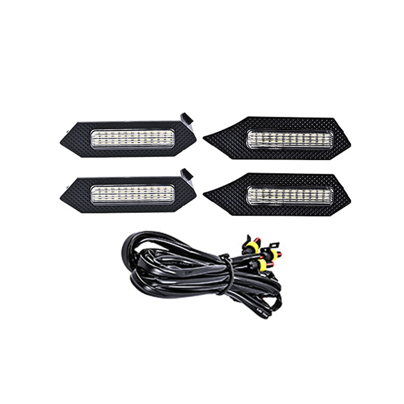 4¡Á CLEAR LENS FRONT BUMPER LED GRILLE LIGHTS Set Fit FOR 2024 for TOYOTA TACOMA TRrP