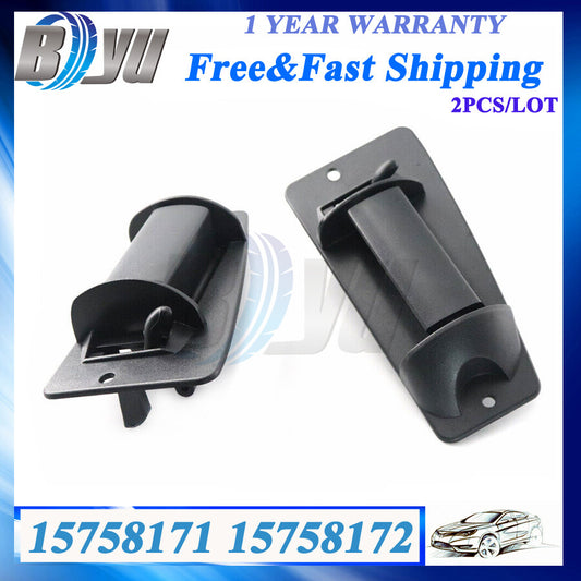 Pair Rear Outside Door Handle for Chevy Silverado for GMC for Sierra Extended Cab 99-07