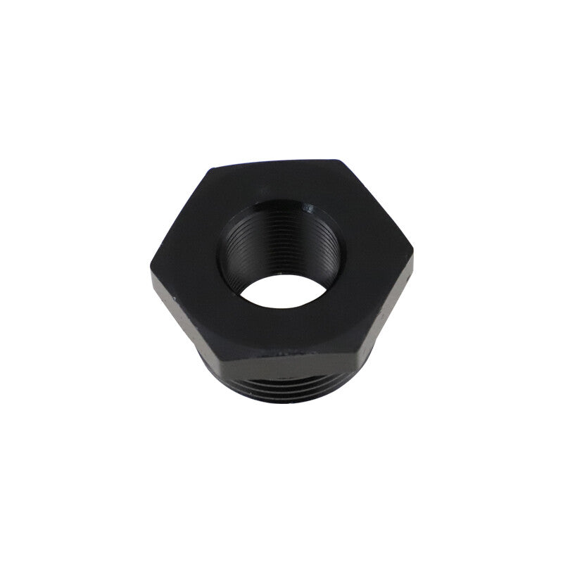 2pcs Aluminum 5/8x24 to 3/4 NPT Automotive Threaded Oil Filter Adapter Black