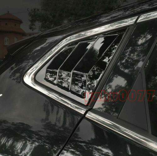 for Nissan Rogue Sport 2017-2021 Glossy Black Rear Side Window Scoop Louver Trim