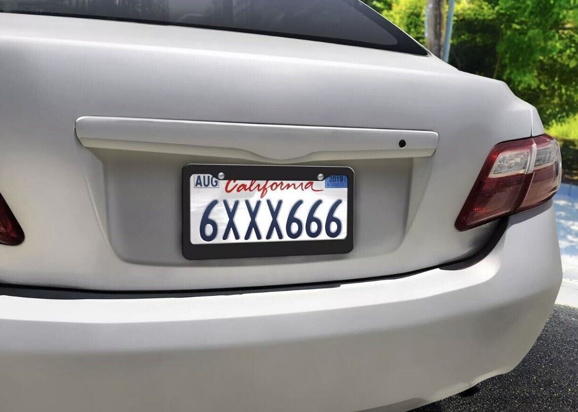 Car license plate frame cover cap trunk black plastic suitable for Mercedes-Benz