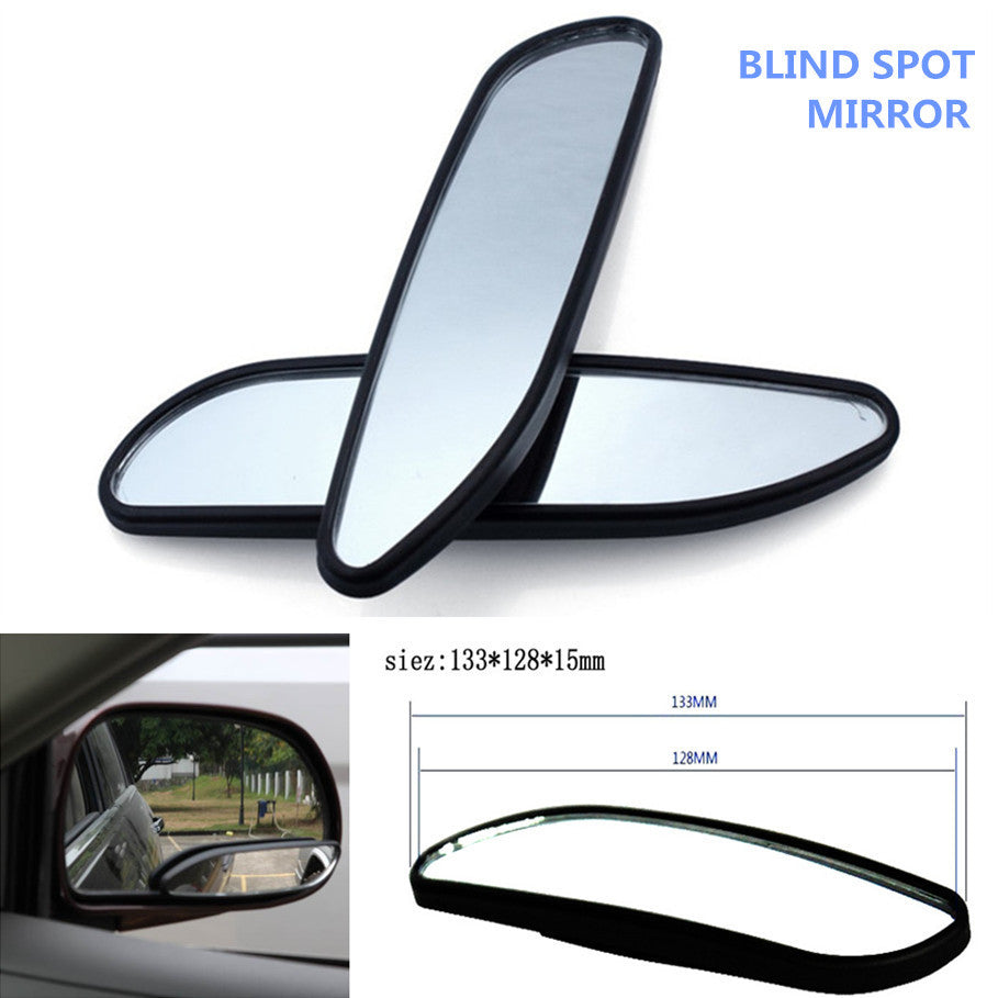 Car 1 Pair Clear Wide Angle Adjustable Rearview Side Blind Spot Convex Mirror