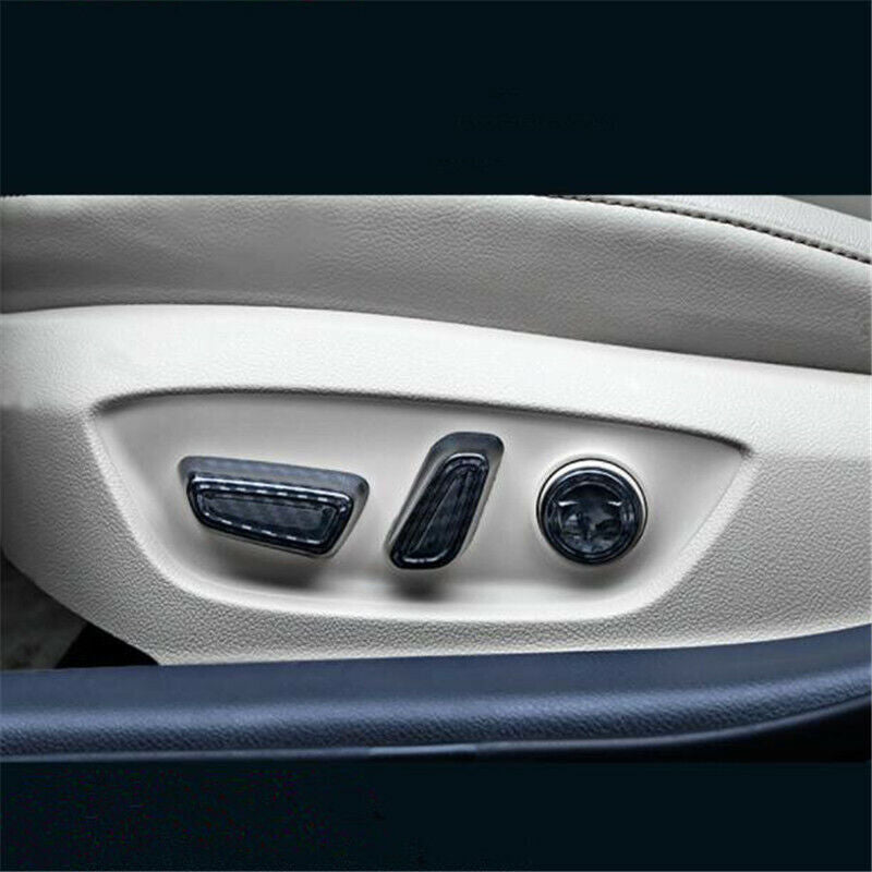 Carbon Fiber 5X for Seat Adjustment Switch Cover Trim for Toyota for Avalon 2019-2021