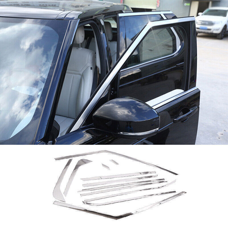 for Land Rover Discovery 5 17-2020 Chrome Steel Windows Sill Molding Strip Trim