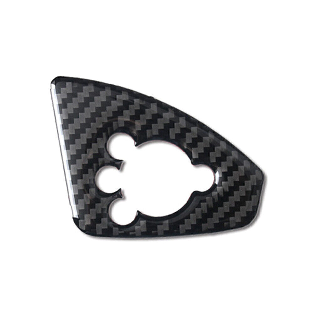 Interior Door Lock Button Cover Trim for Audi TT TTRS 2008-14 Black Carbon Fiber