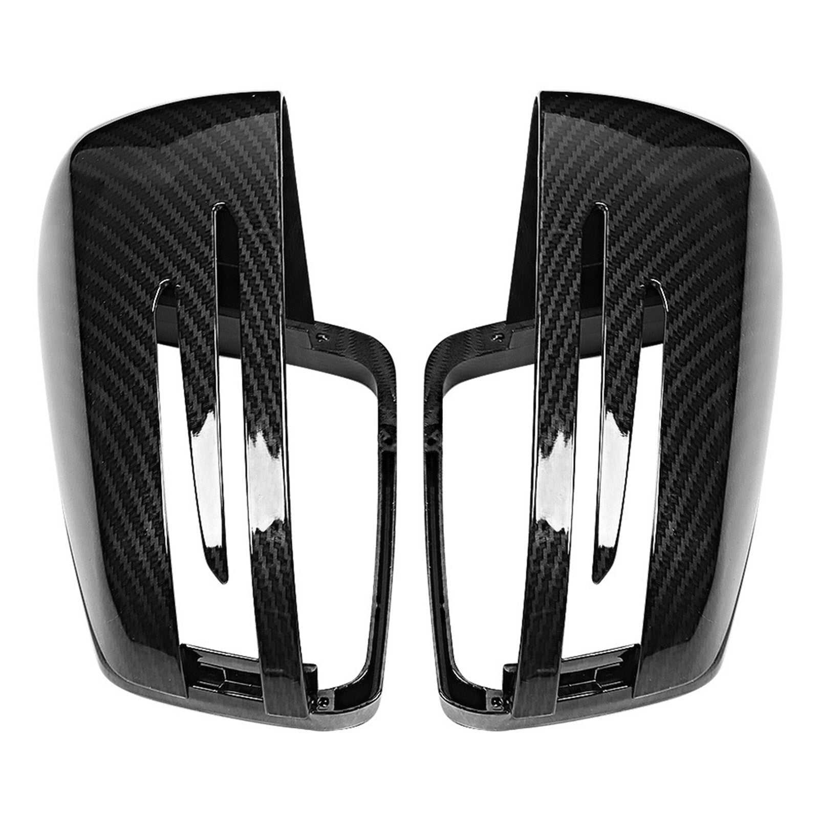 Real Carbon Fiber Side Mirror Cover Cap Add On for Benz W204 W212 W218 W176 AT