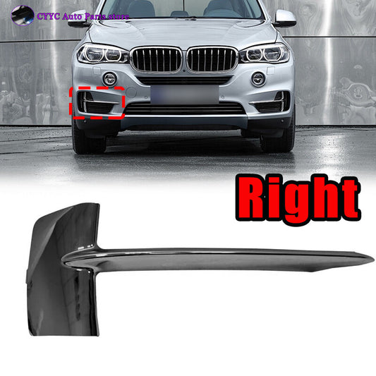 1Pcs RH Front Bumper Pure Black Excellence Chrome Grill 7325395 for BMW X5 F15