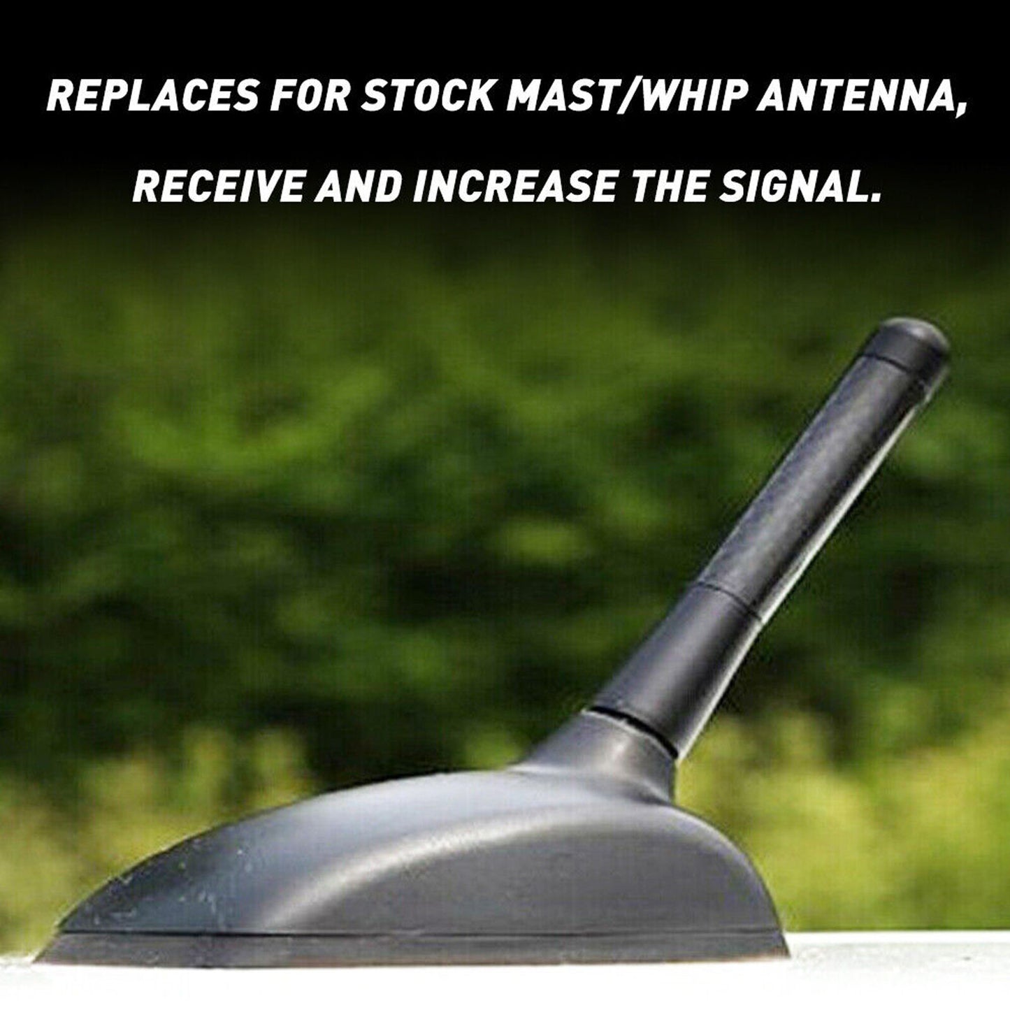 3inches Car Antenna Carbon Fiber Radio FM/AM Antena Black Kit Universal
