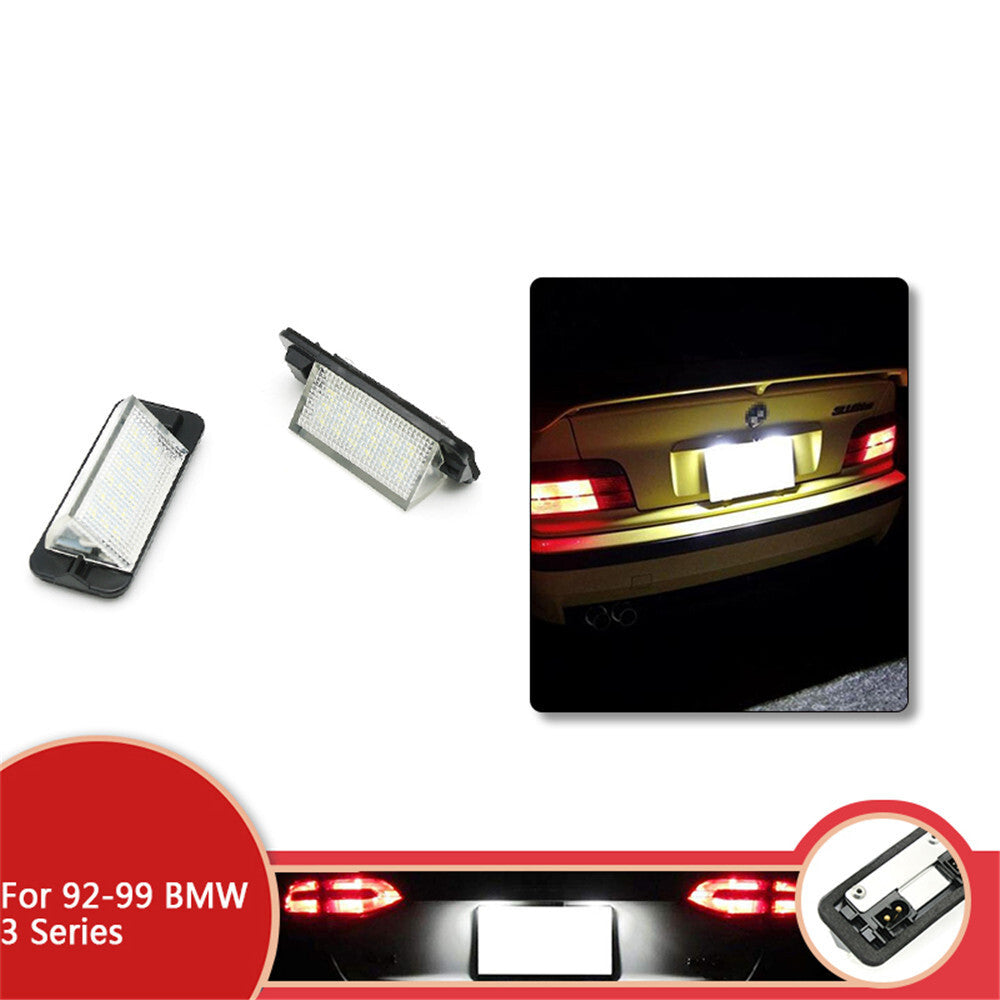 for BMW 3 Series E36 1992-1999 Vehicle Rear Led License Plate Lights Lamp