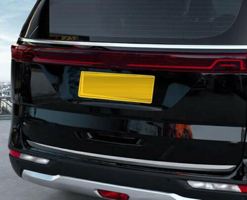 for Kia Carnival 2022-24 Chrome Steel Rear Door Trunk Lid Tailgate Strip Trim 1X
