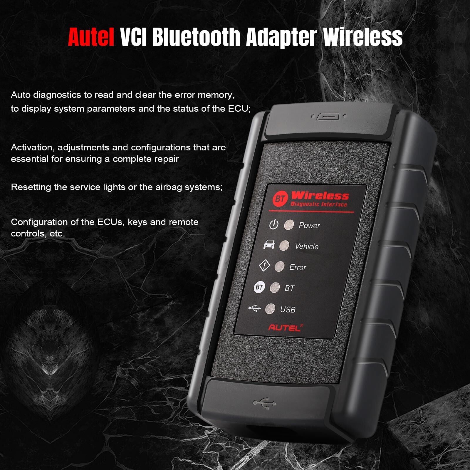 VCI Wireless Diagnostic Interface Bluetooth For MaxiSys Pro MS908S MK908