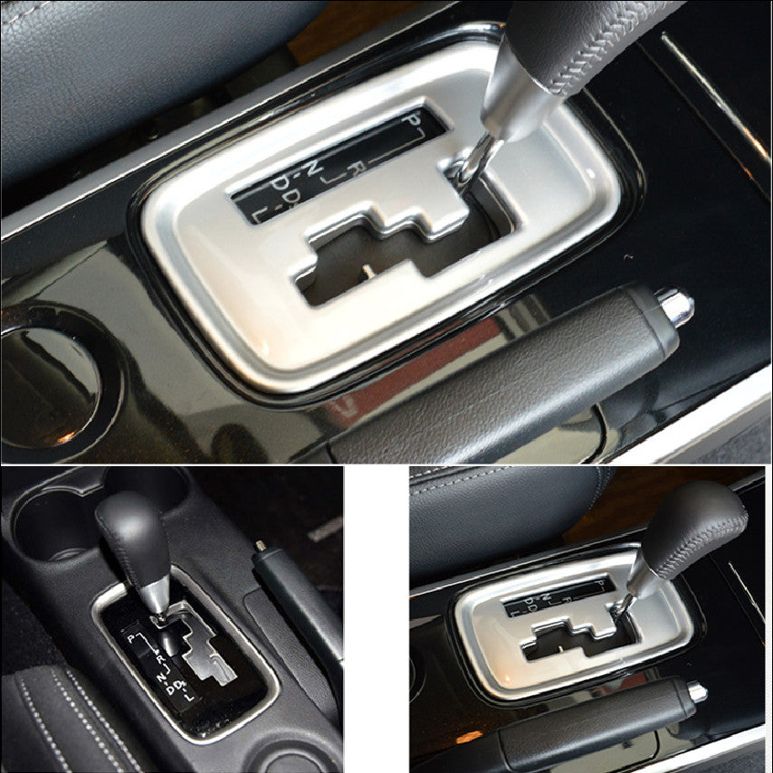 Matt Console Gear Shift Frame Cover Trim Silver for Mitsubishi Outlander 2013-20