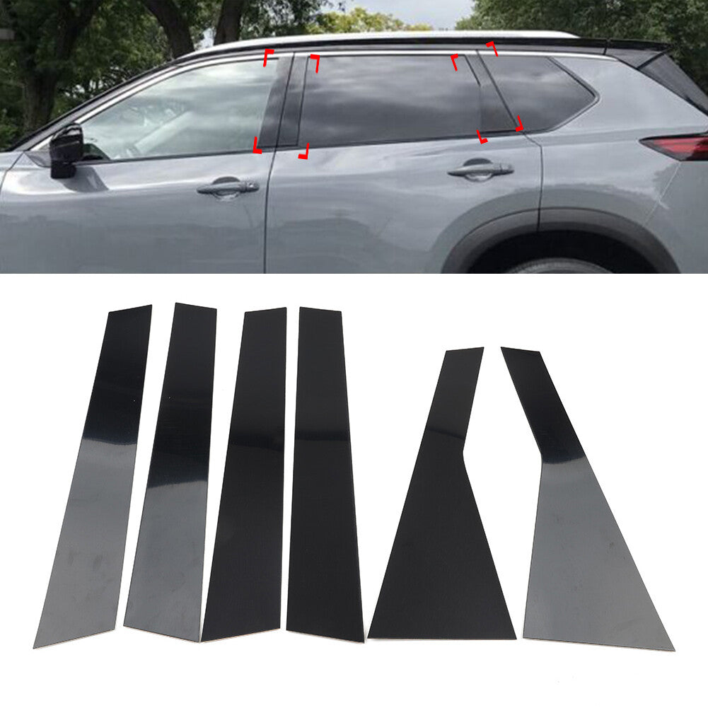 Pillar Post Set Door Window Cover Trim Kit fit for Nissan X-trail Rogue T33