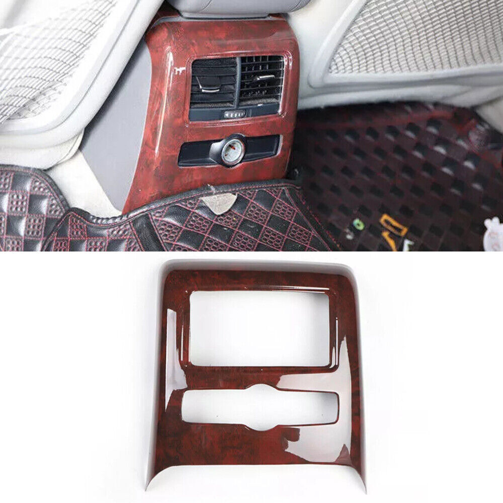 for Audi A6 2008-2011 Brown Wood Grain Inner Rear Air Outlet Vent Cover Decor 1P