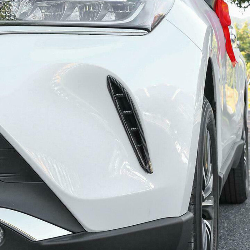 Carbon Fiber Front bumper Fog Lamp Light Cover Trim for Toyota Venza 2021-2023