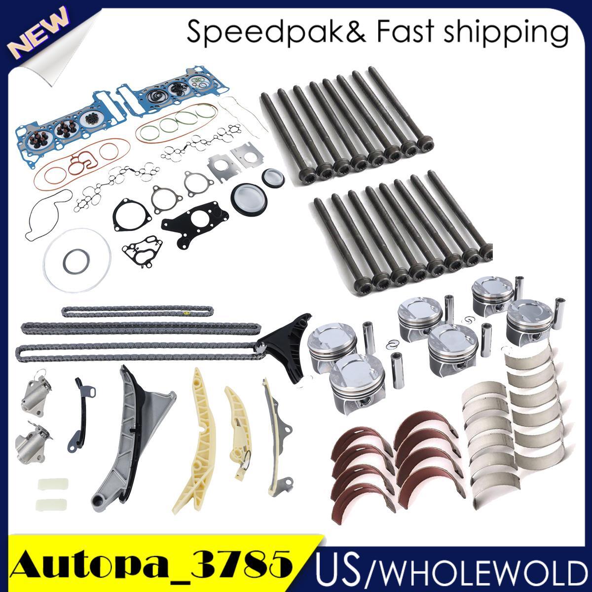 Engine Overhaul Rebuild Kit Head Bolts Timing Chain Kit Bearing Set for Porsche