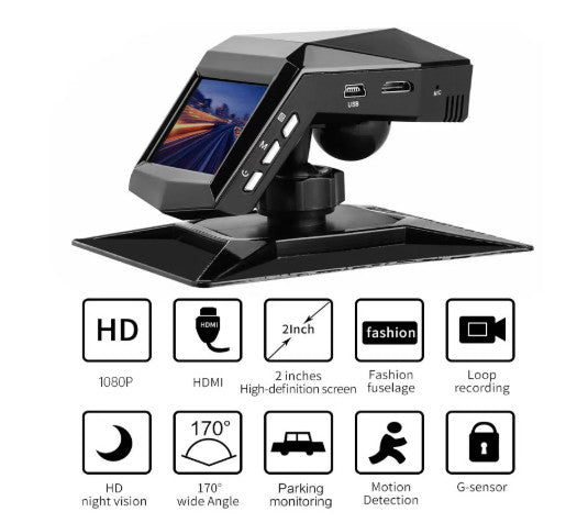 170¡ã Dash Cam Recorder Car Camera HD 1080P Car DVR Video G-Sensor Night Vision