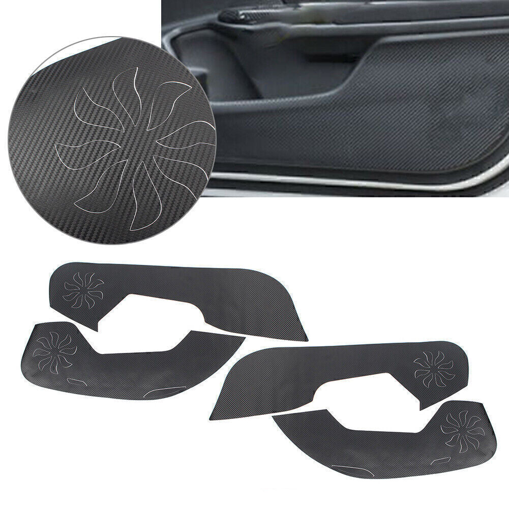 Door Anti Kick Pad Protection Cover Trims for Honda for Civic Hatchback 2017-2021