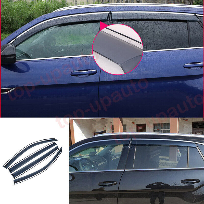 for VW Atlas Cross Sport 2020-2023 Window Wind Visors Rain Guard Vent Deflectors