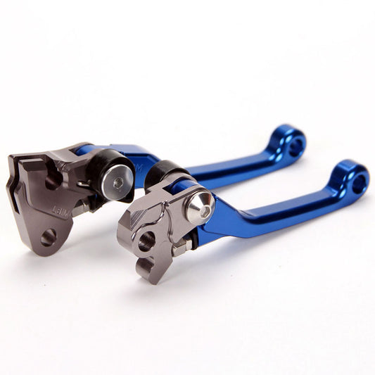 Blue dirtbike Pivot Brake Clutch Levers for Yamaha YZ250F (2001-2006) 05 04 03