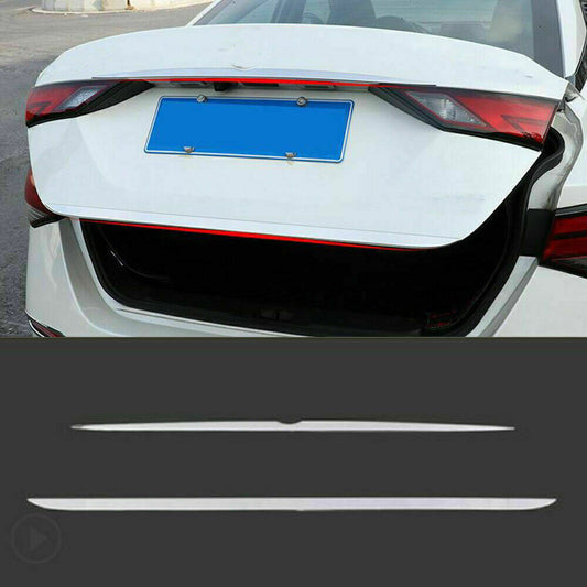 2P Rear Trunk Tailgate Lid Moulding Cover Trim Strip for Nissan Sentra 2020-2023
