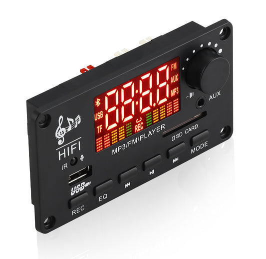 Car Amplifier Bluetooth Module Audio Radio USB AUX Decoder Board Remote Control