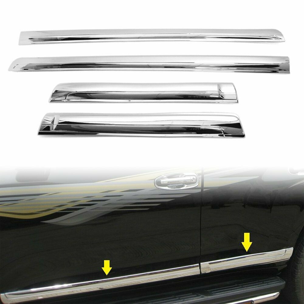for Toyota Prado FJ150 2010-2021 Door Body Side Line Molding Chrome Cover trim