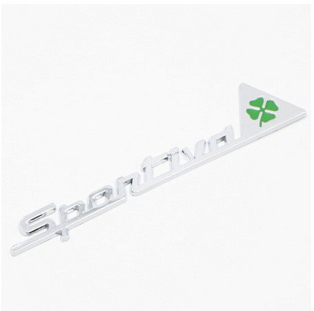 1-Piece for Alfa Romeo Silver Sportiva Side Fender Trunk Sticker Badge