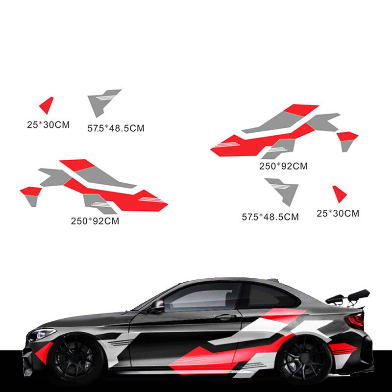 Racing Sport Styling Sticker Vinyl Decal For Car Body Door Decoration Accessory