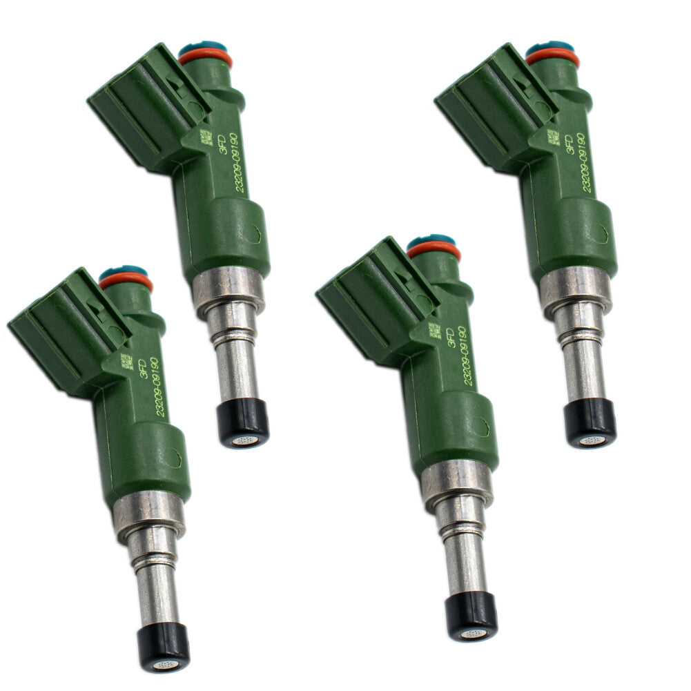 Set of 4 Fuel Injectors 23209-09190 for Toyota Fortuner Hilux Innova 1TRFE 2TRFE