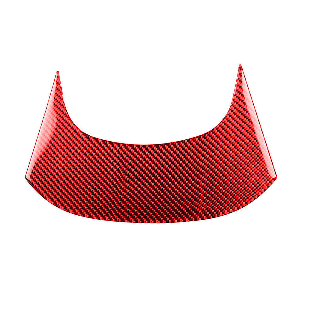Red for Chevrolet for Corvette C7 2014-2019 Carbon Fiber Rear Center Cover Trim