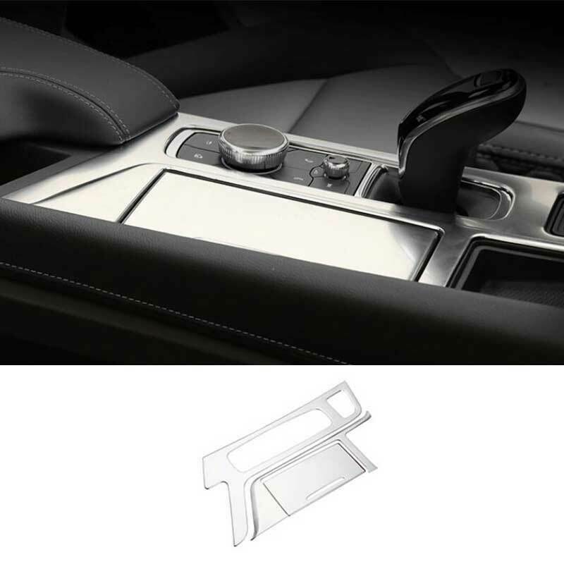 for Cadillac CT5 2020-2022 Silver Steel Inner Gear Box Shift Panel Cover Trim 3