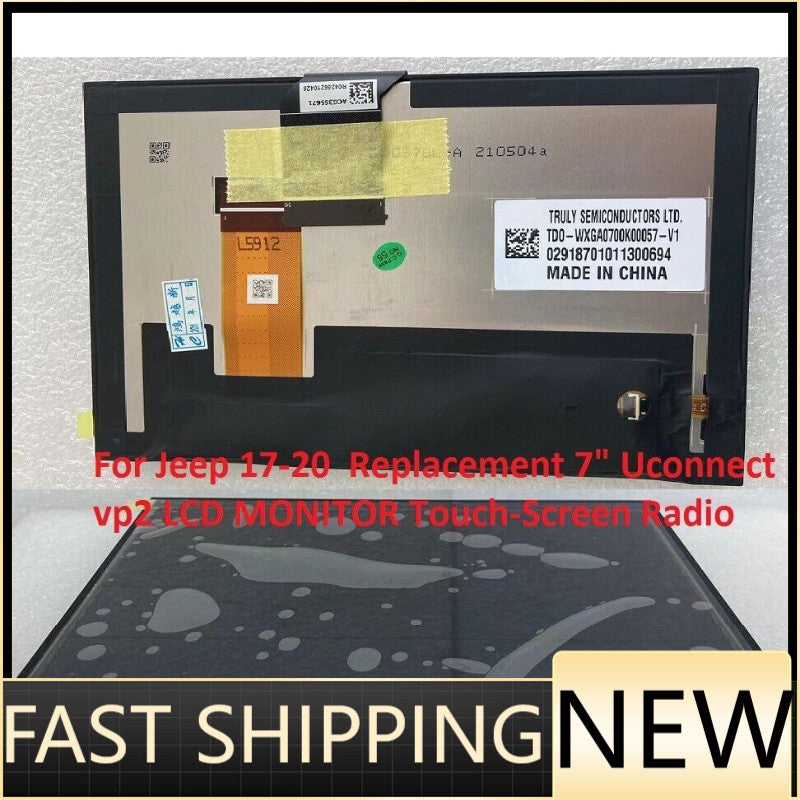 7 Uconnect LCD Display Touch Screen Radio Navigation Replacement For 17-20 for JEEP