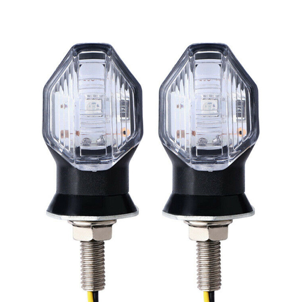 2x LED Turn Signals Light Blinker Amber Indicator Lamp 12V Universal