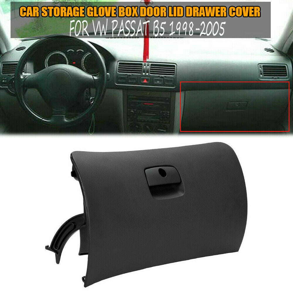 Door cover glove box lid black storage LHD for Volkswagen for Passat B5 1998 - 2005