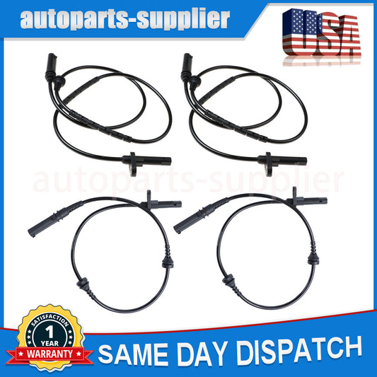 4-piece set of front and rear LR ABS speed sensors 34526771776 34526771777 suitable for BMW X5 X6