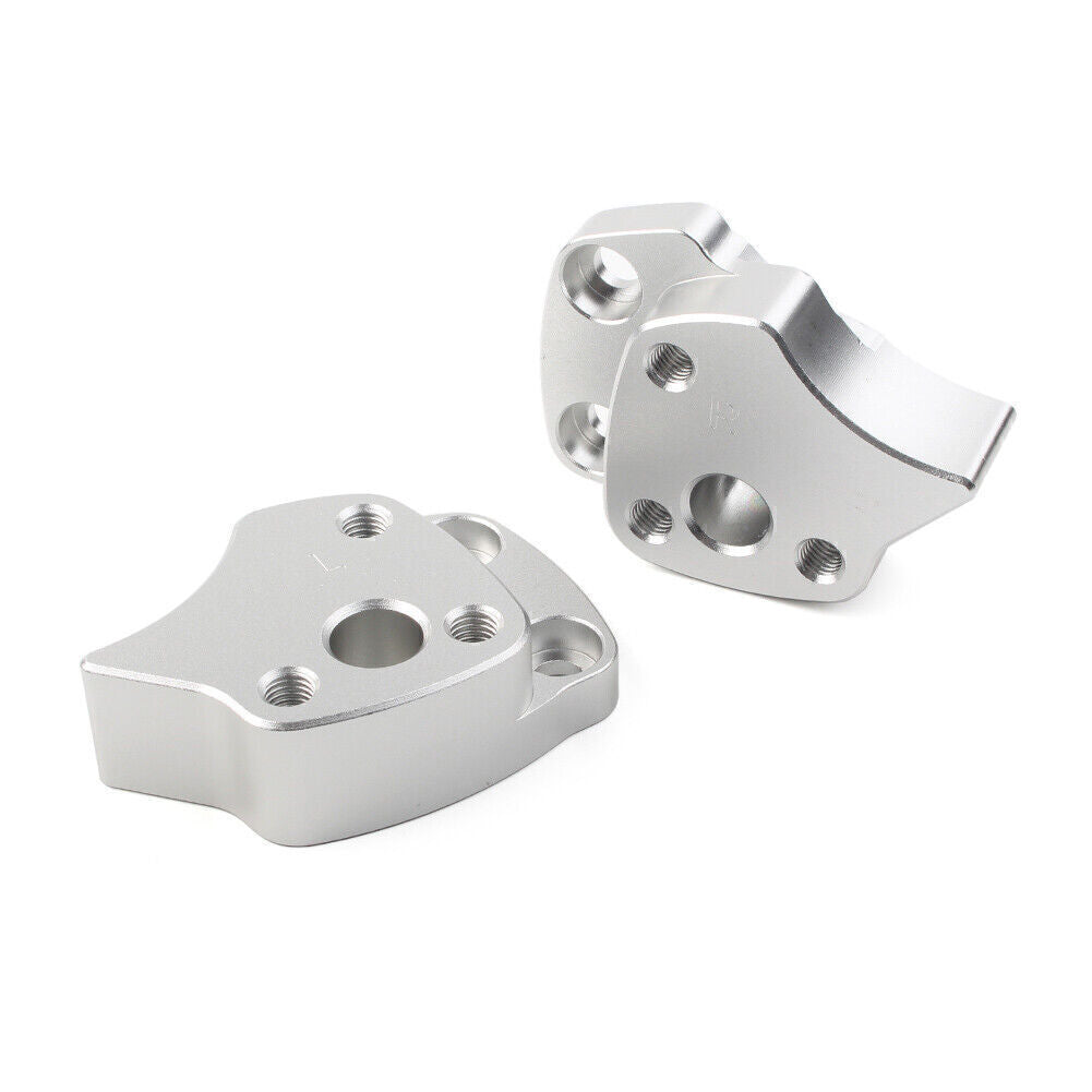 Handlebar Riser Spacers Silver Fit for Yamaha FJR1300 2001-05 Aluminum Motorcycle