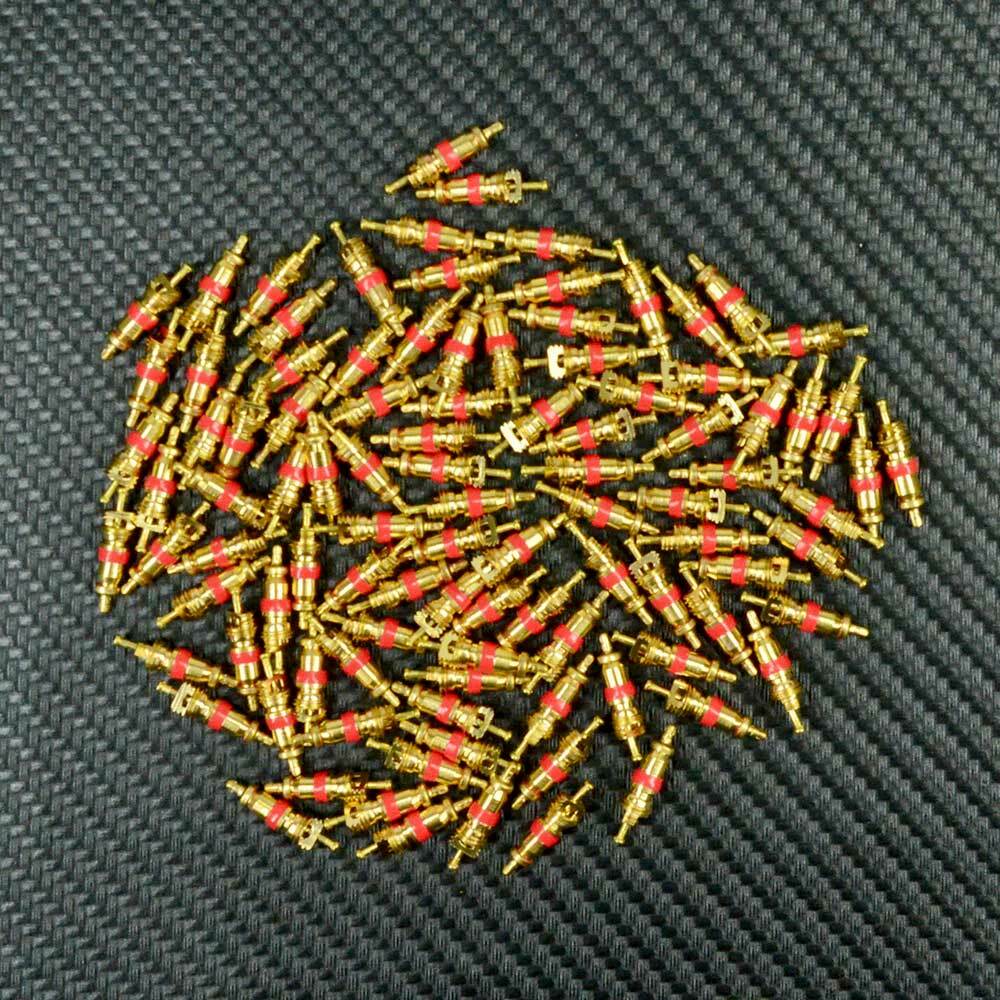 100 Pcs VALVE STEM CORE TIRE PRESSURE SENSOR CORES TPMS Universal bulk lot